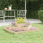 vidaXL Jardinieră, 83x83x27 cm, lemn masiv de pin