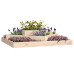 vidaXL Jardinieră, 112x112x27 cm, lemn masiv de pin