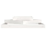 vidaXL Jardinieră, alb, 112x112x27 cm, lemn masiv de pin vidaXL Jardinieră, alb, 112x112x27 cm, lemn masiv de pin