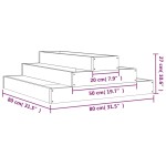 vidaXL Jardinieră, alb, 80x80x27 cm, lemn masiv de pin