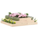 vidaXL Jardinieră, 110x110x27 cm, lemn masiv de pin