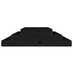 vidaXL Jardinieră, negru, 110x110x27 cm, lemn masiv de pin