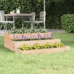 vidaXL Jardinieră, 78x78x27 cm, lemn masiv de pin