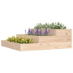 vidaXL Jardinieră, 78x78x27 cm, lemn masiv de pin
