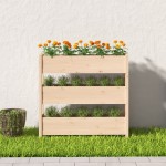 vidaXL Jardinieră, 112x25x104,5 cm, lemn masiv de pin vidaXL Jardinieră, 112x25x104,5 cm, lemn masiv de pin
