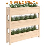 vidaXL Jardinieră, 112x25x104,5 cm, lemn masiv de pin vidaXL Jardinieră, 112x25x104,5 cm, lemn masiv de pin