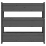 vidaXL Jardinieră, gri, 112x25x104,5 cm, lemn masiv de pin vidaXL Jardinieră, gri, 112x25x104,5 cm, lemn masiv de pin