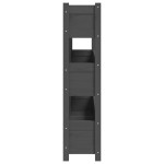 vidaXL Jardinieră, gri, 112x25x104,5 cm, lemn masiv de pin vidaXL Jardinieră, gri, 112x25x104,5 cm, lemn masiv de pin