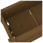 vidaXL Jardinieră, maro miere, 112x25x104,5 cm, lemn masiv de pin