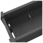 vidaXL Jardinieră, gri, 112x25x66 cm, lemn masiv de pin