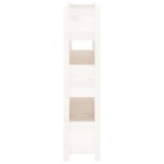 vidaXL Jardinieră, alb, 77 x 25 x 104,5 cm, lemn masiv de pin