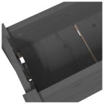 vidaXL Jardinieră, gri, 77 x 25 x 104,5 cm, lemn masiv de pin