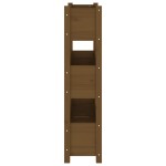 vidaXL Jardinieră, maro miere, 77 x 25 x 104,5 cm, lemn masiv de pin
