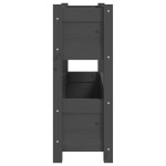 vidaXL Jardinieră, gri, 77x25x66 cm, lemn masiv de pin
