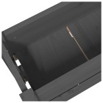vidaXL Jardinieră, gri, 77x25x66 cm, lemn masiv de pin