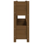 vidaXL Jardinieră, maro miere, 77x25x66 cm, lemn masiv de pin