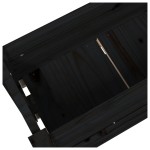 vidaXL Jardinieră, negru, 77x25x66 cm, lemn masiv de pin