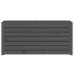 vidaXL Ladă depozitare grădină, gri, 101x50,5x46,5cm, lemn masiv pin vidaXL Ladă depozitare grădină, gri, 101x50,5x46,5cm, lemn masiv pin