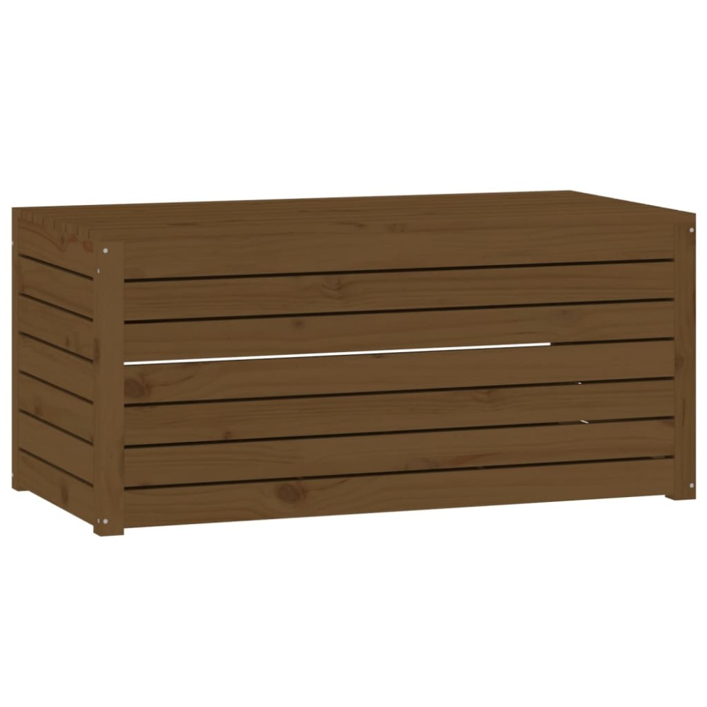 vidaXL Ladă depozitare grădină, maro, 101x50,5x46,5cm, lemn masiv pin