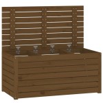 vidaXL Ladă depozitare grădină, maro, 101x50,5x46,5cm, lemn masiv pin vidaXL Ladă depozitare grădină, maro, 101x50,5x46,5cm, lemn masiv pin