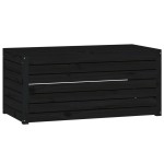 vidaXL Ladă depozitare grădină, negru, 101x50,5x46,5cm, lemn masiv pin vidaXL Ladă depozitare grădină, negru, 101x50,5x46,5cm, lemn masiv pin