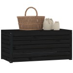 vidaXL Ladă depozitare grădină, negru, 101x50,5x46,5cm, lemn masiv pin vidaXL Ladă depozitare grădină, negru, 101x50,5x46,5cm, lemn masiv pin