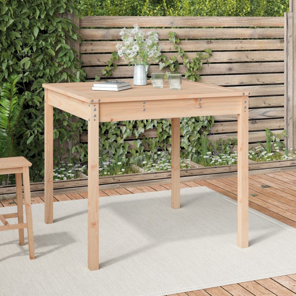 vidaXL Măsuță de grădină, 82,5x82,5x76 cm, lemn masiv de pin