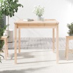 vidaXL Măsuță de grădină, 82,5x82,5x76 cm, lemn masiv de pin