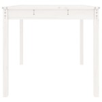 vidaXL Măsuță de grădină, alb, 82,5x82,5x76 cm, lemn masiv de pin