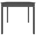 vidaXL Măsuță de grădină, gri, 82,5x82,5x76 cm, lemn masiv de pin