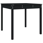 vidaXL Măsuță de grădină, negru, 82,5x82,5x76 cm, lemn masiv de pin vidaXL Măsuță de grădină, negru, 82,5x82,5x76 cm, lemn masiv de pin