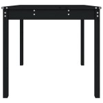 vidaXL Măsuță de grădină, negru, 82,5x82,5x76 cm, lemn masiv de pin vidaXL Măsuță de grădină, negru, 82,5x82,5x76 cm, lemn masiv de pin