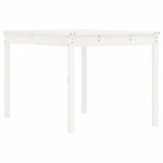 vidaXL Măsuță de grădină, alb, 121x82,5x76 cm, lemn masiv de pin vidaXL Măsuță de grădină, alb, 121x82,5x76 cm, lemn masiv de pin