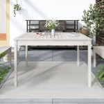 vidaXL Măsuță de grădină, alb, 121x82,5x76 cm, lemn masiv de pin vidaXL Măsuță de grădină, alb, 121x82,5x76 cm, lemn masiv de pin