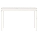 vidaXL Măsuță de grădină, alb, 121x82,5x76 cm, lemn masiv de pin vidaXL Măsuță de grădină, alb, 121x82,5x76 cm, lemn masiv de pin