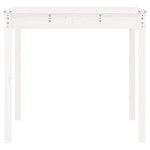 vidaXL Măsuță de grădină, alb, 121x82,5x76 cm, lemn masiv de pin vidaXL Măsuță de grădină, alb, 121x82,5x76 cm, lemn masiv de pin