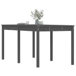 vidaXL Măsuță de grădină, gri, 159,5x82,5x76 cm, lemn masiv de pin