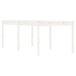 vidaXL Măsuță de grădină, alb, 203,5x100x76 cm, lemn masiv de pin vidaXL Măsuță de grădină, alb, 203,5x100x76 cm, lemn masiv de pin