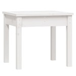 vidaXL Bancă de grădină, alb, 50x44x45 cm, lemn masiv de pin