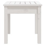 vidaXL Bancă de grădină, alb, 50x44x45 cm, lemn masiv de pin