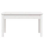 vidaXL Bancă de grădină, alb, 80x44x45 cm, lemn masiv de pin