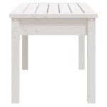 vidaXL Bancă de grădină, alb, 80x44x45 cm, lemn masiv de pin