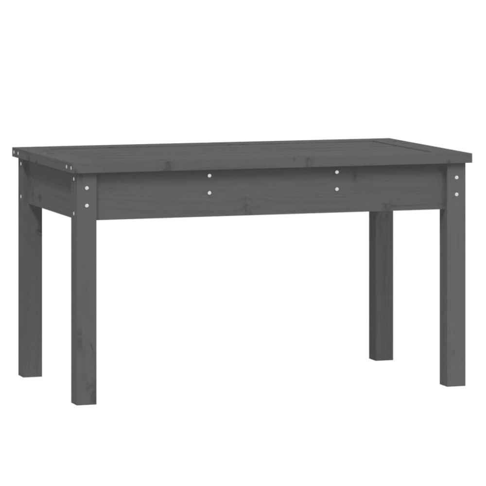 vidaXL Bancă de grădină, gri, 80x44x45 cm, lemn masiv de pin
