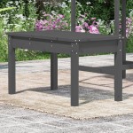 vidaXL Bancă de grădină, gri, 80x44x45 cm, lemn masiv de pin vidaXL Bancă de grădină, gri, 80x44x45 cm, lemn masiv de pin