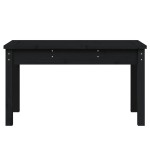 vidaXL Bancă de grădină, negru, 80x44x45 cm, lemn masiv de pin vidaXL Bancă de grădină, negru, 80x44x45 cm, lemn masiv de pin