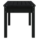 vidaXL Bancă de grădină, negru, 80x44x45 cm, lemn masiv de pin vidaXL Bancă de grădină, negru, 80x44x45 cm, lemn masiv de pin