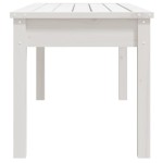 vidaXL Bancă de grădină, alb, 109x44x45 cm, lemn masiv de pin vidaXL Bancă de grădină, alb, 109x44x45 cm, lemn masiv de pin
