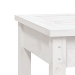vidaXL Bancă de grădină, alb, 109x44x45 cm, lemn masiv de pin vidaXL Bancă de grădină, alb, 109x44x45 cm, lemn masiv de pin