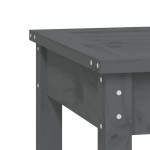 vidaXL Bancă de grădină, gri, 109x44x45 cm, lemn masiv de pin