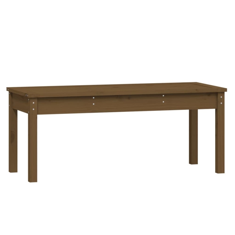vidaXL Bancă de grădină, maro miere, 109x44x45 cm, lemn masiv de pin